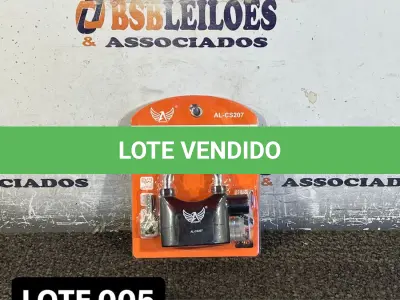 LOTE 005 - 01 CADEADO ELETRÔNICO TAMANHO GG PARA MOTO E BICICLETA( NOVO ) ( NO ESTADO )