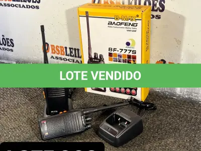 LOTE 002 - 01 KIT RÁDIO COMUNICADOR( NOVO ) ( NO ESTADO )