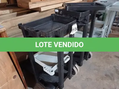 LOTE 513 - 02 CARRINHOS PARA LIMPEZA INDUSTRIAL INCOMPLETO. (NO ESTADO) ATENÇÃO! FAZER A VISITAÇÃO ANTES DE ARREMATAR, NÃO SABEMOS SE FUNCIONA. LEILÃO NÃO TEM GARANTIA E NEM DEVOLUÇÃO, SUJEITO A POSSÍVEIS AVARIAS VISÍVEIS/OCULTAS E/OU AUSÊNCIA DE COMPONENTES.