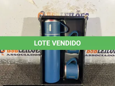 LOTE 018 - 01 KIT CAMPING GARRAFA TÉRMICA( NOVO ) ( NO ESTADO )