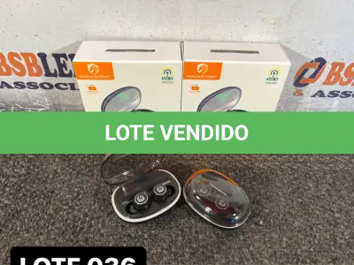 LOTE 036 - 02 FONES DE OUVIDO BLUETOOTH( NOVO ) ( NO ESTADO )