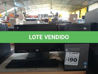 LOTE 490 - 01 CPU, 01 TECLADO E 01 MONITOR. (NO ESTADO) ATENÇÃO! FAZER A VISITAÇÃO ANTES DE ARREMATAR, NÃO SABEMOS SE FUNCIONA. LEILÃO NÃO TEM GARANTIA E NEM DEVOLUÇÃO, SUJEITO A POSSÍVEIS AVARIAS VISÍVEIS/OCULTAS E/OU AUSÊNCIA DE COMPONENTES.