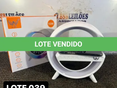LOTE 039 - 01 CARREGADOR DE CABECEIRA PARA CELULARES MODELO INDUÇÃO ( NOVO ) ( NO ESTADO )