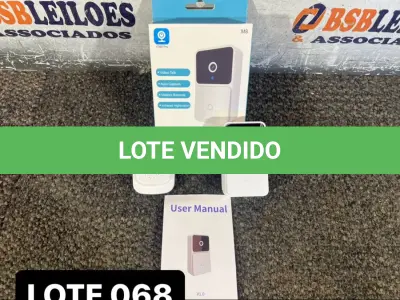 LOTE 068 - 01 CAMPAINHA CAMERA WI-FI ( NOVO ) ( NO ESTADO )