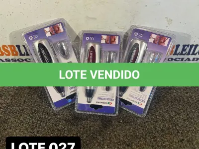LOTE 027 - 03 TRIMMER ELÉTRICOS ( NOVO ) ( NO ESTADO )