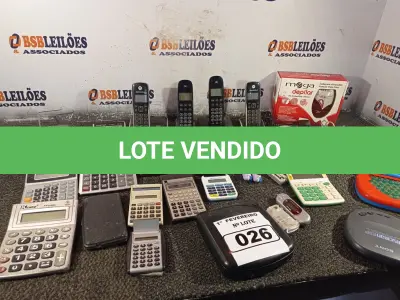 LOTE 026 - 01 LOTE COM ELETRÔNICOS DIVERSOS. (NO ESTADO) ATENÇÃO! FAZER A VISITAÇÃO ANTES DE ARREMATAR, NÃO SABEMOS SE FUNCIONA. LEILÃO NÃO TEM GARANTIA E NEM DEVOLUÇÃO, SUJEITO A POSSÍVEIS AVARIAS VISÍVEIS/OCULTAS E/OU AUSÊNCIA DE COMPONENTES.