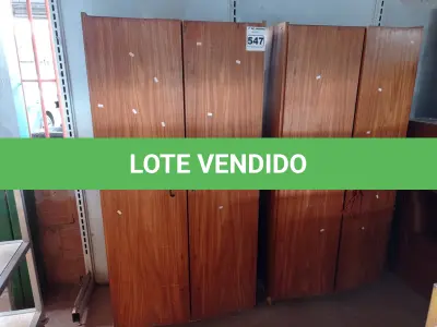LOTE 547 - 02 ARMÁRIOS PARA ESCRITORIO. (NO ESTADO) ATENÇÃO! FAZER A VISITAÇÃO ANTES DE ARREMATAR, NÃO SABEMOS SE FUNCIONA. LEILÃO NÃO TEM GARANTIA E NEM DEVOLUÇÃO, SUJEITO A POSSÍVEIS AVARIAS VISÍVEIS/OCULTAS E/OU AUSÊNCIA DE COMPONENTES.