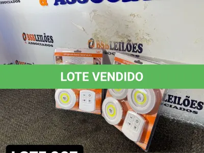 LOTE 007 - 02 KITS DE LÂMPADAS DE LED COM CONTROLE REMOTO( NOVO ) ( NO ESTADO )