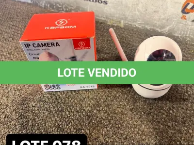 LOTE 078 - 01 CÂMERA WI-FI DE MONITORAMENTO COM AUDIO ( NOVO ) ( NO ESTADO )