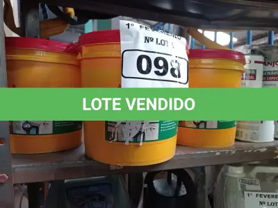LOTE 098 - 03 BALDES DE SIKACRYL 203, SELANTE ACRÍLICO FLEXÍVEL 5KG. (NO ESTADO) ATENÇÃO! FAZER A VISITAÇÃO ANTES DE ARREMATAR, NÃO SABEMOS SE FUNCIONA. LEILÃO NÃO TEM GARANTIA E NEM DEVOLUÇÃO, SUJEITO A POSSÍVEIS AVARIAS VISÍVEIS/OCULTAS E/OU AUSÊNCIA DE COMPONENTES.