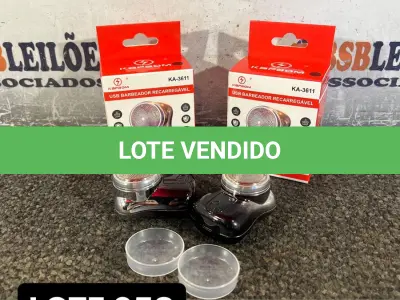 LOTE 058 - 02 BARBEADORES ELETRICOS PORTATEIS PEQUENOS ( NOVO ) ( NO ESTADO )