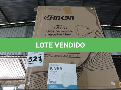 LOTE 521 - 01 CAIXA COM APROXIMADAMENTE 1.000 MASCARAS DESCARTÁVEIS KN95 . (NO ESTADO) ATENÇÃO! FAZER A VISITAÇÃO ANTES DE ARREMATAR, NÃO SABEMOS SE FUNCIONA. LEILÃO NÃO TEM GARANTIA E NEM DEVOLUÇÃO, SUJEITO A POSSÍVEIS AVARIAS VISÍVEIS/OCULTAS E/OU AUSÊNCIA DE COMPONENTES.