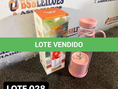 LOTE 028 - 01LIQUIDIFICADOR PORTÁTIL GARRAFA ( NOVO ) ( NO ESTADO )