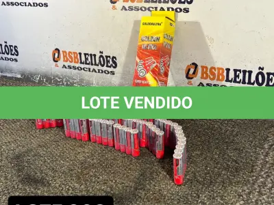 LOTE 003 - 01 CAIXA COM 60 PILHAS AA( NOVO ) ( NO ESTADO )
