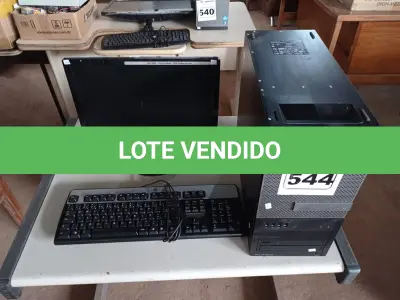 LOTE 544 - 01 CPU, 01 TECLADO E 01 MONITOR CORE I3. (NO ESTADO) ATENÇÃO! FAZER A VISITAÇÃO ANTES DE ARREMATAR, NÃO SABEMOS SE FUNCIONA. LEILÃO NÃO TEM GARANTIA E NEM DEVOLUÇÃO, SUJEITO A POSSÍVEIS AVARIAS VISÍVEIS/OCULTAS E/OU AUSÊNCIA DE COMPONENTES.