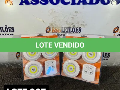 LOTE 007 - 02 KITS DE LÂMPADAS DE LED COM CONTROLE REMOTO( NOVO ) ( NO ESTADO )