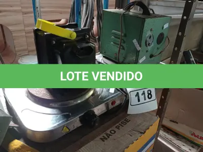 LOTE 118 - 01 FOGÃO DE INDUÇÃO E 02 AUTOTRANSFORMADORES MARCAS E MODELOS DIVERSOS. (NO ESTADO) ATENÇÃO! FAZER A VISITAÇÃO ANTES DE ARREMATAR, NÃO SABEMOS SE FUNCIONA. LEILÃO NÃO TEM GARANTIA E NEM DEVOLUÇÃO, SUJEITO A POSSÍVEIS AVARIAS VISÍVEIS/OCULTAS E/OU AUSÊNCIA DE COMPONENTES.
