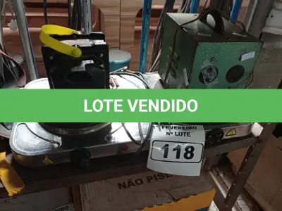 LOTE 118 - 01 FOGÃO DE INDUÇÃO E 02 AUTOTRANSFORMADORES MARCAS E MODELOS DIVERSOS. (NO ESTADO) ATENÇÃO! FAZER A VISITAÇÃO ANTES DE ARREMATAR, NÃO SABEMOS SE FUNCIONA. LEILÃO NÃO TEM GARANTIA E NEM DEVOLUÇÃO, SUJEITO A POSSÍVEIS AVARIAS VISÍVEIS/OCULTAS E/OU AUSÊNCIA DE COMPONENTES.