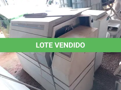 LOTE 555 - 01 SUCATA DE MAQUINÁRIO GRÁFICO. (NO ESTADO, LEILÃO NÃO TEM GARANTIA E NEM DEVOLUÇÃO, SUJEITO A POSSÍVEIS AVARIAS VISÍVEIS/OCULTAS E/OU AUSÊNCIA DE COMPONENTES).