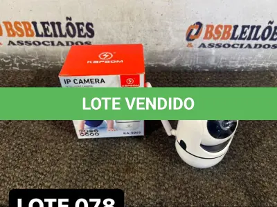 LOTE 078 - 01 CÂMERA WI-FI DE MONITORAMENTO COM AUDIO ( NOVO ) ( NO ESTADO )