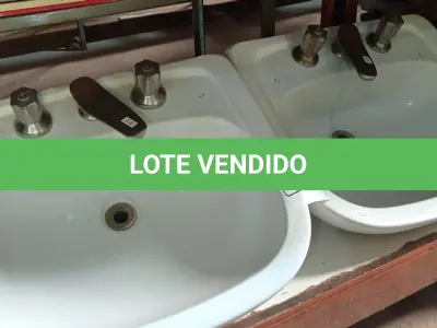 LOTE 073 - 02 CUBAS PARA LAVATÓRIO COM SISTEMA PARA ÁGUA QUENTE/FRIA. (NO ESTADO) ATENÇÃO! FAZER A VISITAÇÃO ANTES DE ARREMATAR, NÃO SABEMOS SE FUNCIONA. LEILÃO NÃO TEM GARANTIA E NEM DEVOLUÇÃO, SUJEITO A POSSÍVEIS AVARIAS VISÍVEIS/OCULTAS E/OU AUSÊNCIA DE COMPONENTES.