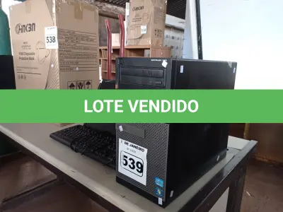 LOTE 539 - 01 CPU, 01 TECLADO E 01 MONITOR CORE I3.(NO ESTADO) ATENÇÃO! FAZER A VISITAÇÃO ANTES DE ARREMATAR, NÃO SABEMOS SE FUNCIONA. LEILÃO NÃO TEM GARANTIA E NEM DEVOLUÇÃO, SUJEITO A POSSÍVEIS AVARIAS VISÍVEIS/OCULTAS E/OU AUSÊNCIA DE COMPONENTES.