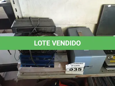 LOTE 035 - 01 RICOH AUTO 8P TRIOSCOPE, 02 AMPLIFICADORES DE ÁUDIO, 02 RECEPTORES E 01 APARELHO DE SOM AUTOMOTIVO. (NO ESTADO) ATENÇÃO! FAZER A VISITAÇÃO ANTES DE ARREMATAR, NÃO SABEMOS SE FUNCIONA. LEILÃO NÃO TEM GARANTIA E NEM DEVOLUÇÃO, SUJEITO A POSSÍVEIS AVARIAS VISÍVEIS/OCULTAS E/OU AUSÊNCIA DE COMPONENTES.