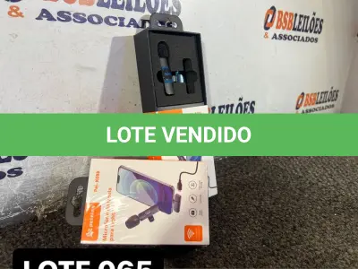 LOTE 065 - 01 MICROFONE DE CELULAR PARA GRAVAÇÃO DE VIDEO ( NOVO ) ( NO ESTADO )