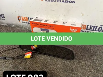 LOTE 083 - 01 RETROVISOR COM ESPELHAMENTO DE CÂMERA DE RÉ ( NOVO ) ( NO ESTADO )