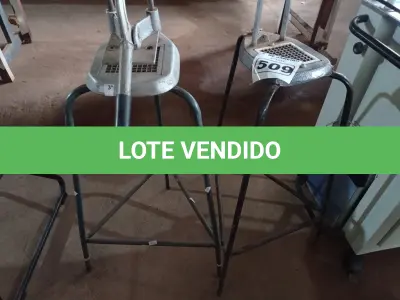 LOTE 509 - 02 CORTADORAS DE BATATAS. (NO ESTADO) ATENÇÃO! FAZER A VISITAÇÃO ANTES DE ARREMATAR, NÃO SABEMOS SE FUNCIONA. LEILÃO NÃO TEM GARANTIA E NEM DEVOLUÇÃO, SUJEITO A POSSÍVEIS AVARIAS VISÍVEIS/OCULTAS E/OU AUSÊNCIA DE COMPONENTES.