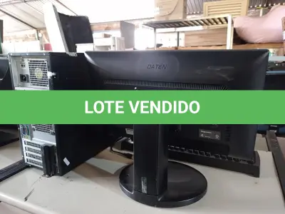LOTE 491 - 01 CPU, 01 TECLADO E 01 MONITOR. (NO ESTADO) ATENÇÃO! FAZER A VISITAÇÃO ANTES DE ARREMATAR, NÃO SABEMOS SE FUNCIONA. LEILÃO NÃO TEM GARANTIA E NEM DEVOLUÇÃO, SUJEITO A POSSÍVEIS AVARIAS VISÍVEIS/OCULTAS E/OU AUSÊNCIA DE COMPONENTES.