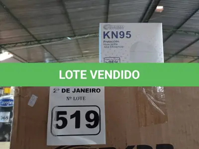 LOTE 519 - 01 CAIXA COM APROXIMADAMENTE 1.000 MASCARAS DESCARTÁVEIS KN95 . (NO ESTADO) ATENÇÃO! FAZER A VISITAÇÃO ANTES DE ARREMATAR, NÃO SABEMOS SE FUNCIONA. LEILÃO NÃO TEM GARANTIA E NEM DEVOLUÇÃO, SUJEITO A POSSÍVEIS AVARIAS VISÍVEIS/OCULTAS E/OU AUSÊNCIA DE COMPONENTES.