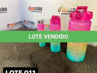 LOTE 011 - 01 KIT COM 3 GARRAFAS DE TAMANHOS DISTINTOS( NOVO ) ( NO ESTADO )