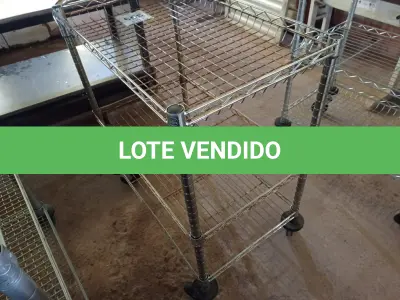 LOTE 359 - 01 CARRINHO PARA TRANSPORTE DE ALIMENTOS.  (NO ESTADO) ATENÇÃO! FAZER A VISITAÇÃO ANTES DE ARREMATAR, NÃO SABEMOS SE FUNCIONA. LEILÃO NÃO TEM GARANTIA E NEM DEVOLUÇÃO, SUJEITO A POSSÍVEIS AVARIAS VISÍVEIS/OCULTAS E/OU AUSÊNCIA DE COMPONENTES.