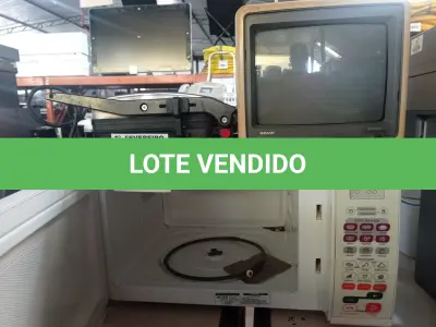 LOTE 215 - 01 GRILL, 01 TV DE TUBO E 01 MICRO-ONDAS MARCAS E MODELOS DIVERSOS. (NO ESTADO) ATENÇÃO! FAZER A VISITAÇÃO ANTES DE ARREMATAR, NÃO SABEMOS SE FUNCIONA. LEILÃO NÃO TEM GARANTIA E NEM DEVOLUÇÃO, SUJEITO A POSSÍVEIS AVARIAS VISÍVEIS/OCULTAS E/OU AUSÊNCIA DE COMPONENTES.