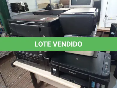 LOTE 232 - 10 IMPRESSORAS MARCAS E MODELOS DIVERSOS PARA RETIRADA DE PEÇAS. (NO ESTADO) ATENÇÃO! FAZER A VISITAÇÃO ANTES DE ARREMATAR, NÃO SABEMOS SE FUNCIONA. LEILÃO NÃO TEM GARANTIA E NEM DEVOLUÇÃO, SUJEITO A POSSÍVEIS AVARIAS VISÍVEIS/OCULTAS E/OU AUSÊNCIA DE COMPONENTES.