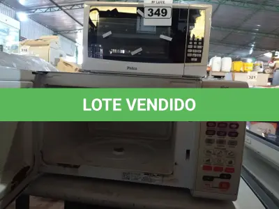 LOTE 349 - 03 MICRO-ONDAS MARCAS E MODELOS DIVERSOS PARA RETIRADA DE PEÇAS. (NO ESTADO) ATENÇÃO! FAZER A VISITAÇÃO ANTES DE ARREMATAR, NÃO SABEMOS SE FUNCIONA. LEILÃO NÃO TEM GARANTIA E NEM DEVOLUÇÃO, SUJEITO A POSSÍVEIS AVARIAS VISÍVEIS/OCULTAS E/OU AUSÊNCIA DE COMPONENTES.
