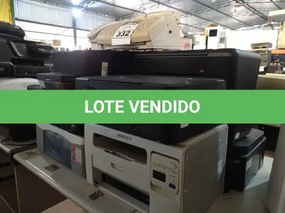 LOTE 332 - 10 IMPRESSORAS E 01 APARELHO DE FAX MARCAS E MODELOS DIVERSOS PARA RETIRADA DE PEÇAS. (NO ESTADO) ATENÇÃO! FAZER A VISITAÇÃO ANTES DE ARREMATAR, NÃO SABEMOS SE FUNCIONA. LEILÃO NÃO TEM GARANTIA E NEM DEVOLUÇÃO, SUJEITO A POSSÍVEIS AVARIAS VISÍVEIS/OCULTAS E/OU AUSÊNCIA DE COMPONENTES.