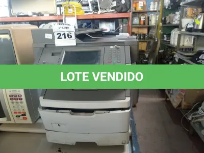 LOTE 216 - 04 IMPRESSORAS SENDO 01 MULTIFUNCIONAL MARCA LEXMARK MODELO X464. (NO ESTADO) ATENÇÃO! FAZER A VISITAÇÃO ANTES DE ARREMATAR, NÃO SABEMOS SE FUNCIONA. LEILÃO NÃO TEM GARANTIA E NEM DEVOLUÇÃO, SUJEITO A POSSÍVEIS AVARIAS VISÍVEIS/OCULTAS E/OU AUSÊNCIA DE COMPONENTES.