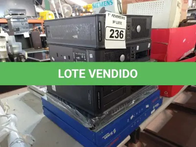 LOTE 236 - 02 APARELHOS QOSWORKS, 01 3COM X506 E 03 CPU’S MARCAS E MODELOS DIVERSOS. (NO ESTADO) ATENÇÃO! FAZER A VISITAÇÃO ANTES DE ARREMATAR, NÃO SABEMOS SE FUNCIONA. LEILÃO NÃO TEM GARANTIA E NEM DEVOLUÇÃO, SUJEITO A POSSÍVEIS AVARIAS VISÍVEIS/OCULTAS E/OU AUSÊNCIA DE COMPONENTES.