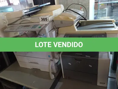 LOTE 305 - 01 APARELHO DE FAX E 02 IMPRESSORAS MULTIFUNCIONAL MARCAS E MODELOS DIVERSOS. (NO ESTADO) ATENÇÃO! FAZER A VISITAÇÃO ANTES DE ARREMATAR, NÃO SABEMOS SE FUNCIONA. LEILÃO NÃO TEM GARANTIA E NEM DEVOLUÇÃO, SUJEITO A POSSÍVEIS AVARIAS VISÍVEIS/OCULTAS E/OU AUSÊNCIA DE COMPONENTES.