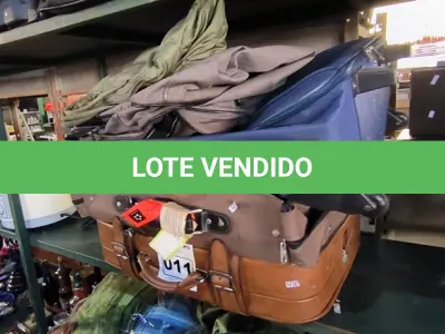 LOTE 011 - 02 BOLSAS E 02 MALAS PARA VIAGEM (NO ESTADO, NÃO SABEMOS SE FUNCIONA. LEILÃO NÃO TEM GARANTIA E NEM DEVOLUÇÃO).