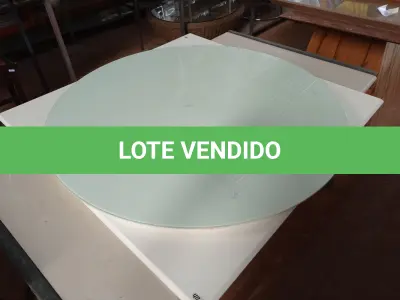 LOTE 111 - 01 LOTE COM 03 TAMPOS DE MESA 01 REDONDO E OUTRO QUADRADO. (NO ESTADO, NÃO SABEMOS SE FUNCIONA. LEILÃO NÃO TEM GARANTIA E NEM DEVOLUÇÃO).