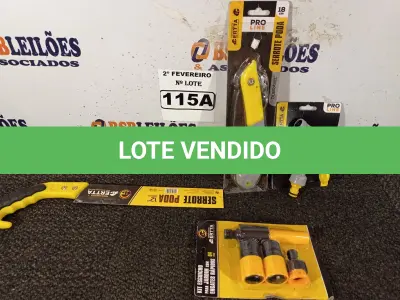 LOTE 115 - 01 KIT PARA JARDINAGEM. (NO ESTADO) ATENÇÃO! FAZER A VISITAÇÃO ANTES DE ARREMATAR, NÃO SABEMOS SE FUNCIONA. LEILÃO NÃO TEM GARANTIA E NEM DEVOLUÇÃO, SUJEITO A POSSÍVEIS AVARIAS VISÍVEIS/OCULTAS E/OU AUSÊNCIA DE COMPONENTES.