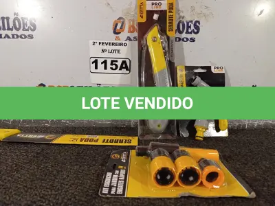 LOTE 115 - 01 KIT PARA JARDINAGEM. (NO ESTADO) ATENÇÃO! FAZER A VISITAÇÃO ANTES DE ARREMATAR, NÃO SABEMOS SE FUNCIONA. LEILÃO NÃO TEM GARANTIA E NEM DEVOLUÇÃO, SUJEITO A POSSÍVEIS AVARIAS VISÍVEIS/OCULTAS E/OU AUSÊNCIA DE COMPONENTES.