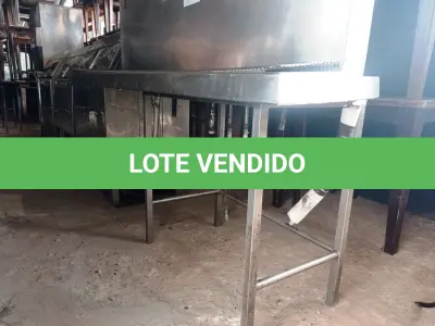 LOTE 103 - 01 CHOPEIRA 04 BICOS COM AVARIAS NA SERPENTINA EM INOX.(NO ESTADO, NÃO SABEMOS SE FUNCIONA. LEILÃO NÃO TEM GARANTIA E NEM DEVOLUÇÃO).