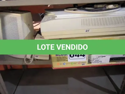 LOTE 044 - 01 LOTE COM CDS , SCANER ,ESTABILIZADOR E CAIXA DE SOM (NO ESTADO, NÃO SABEMOS SE FUNCIONA. LEILÃO NÃO TEM GARANTIA E NEM DEVOLUÇÃO).