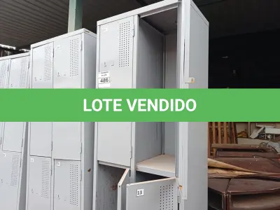 LOTE 486 - 02 ARMÁRIOS ROUPEIRO EM AÇO. (NO ESTADO) ATENÇÃO! FAZER A VISITAÇÃO ANTES DE ARREMATAR, NÃO SABEMOS SE FUNCIONA. LEILÃO NÃO TEM GARANTIA E NEM DEVOLUÇÃO, SUJEITO A POSSÍVEIS AVARIAS VISÍVEIS/OCULTAS E/OU AUSÊNCIA DE COMPONENTES.