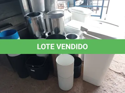 LOTE 106 - 01 LOTE COM VARIA LIXEIRAS MARCAS E MODELOS DIVERSOS. (NO ESTADO) ATENÇÃO! FAZER A VISITAÇÃO ANTES DE ARREMATAR, NÃO SABEMOS SE FUNCIONA. LEILÃO NÃO TEM GARANTIA E NEM DEVOLUÇÃO, SUJEITO A POSSÍVEIS AVARIAS VISÍVEIS/OCULTAS E/OU AUSÊNCIA DE COMPONENTES.