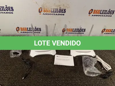 LOTE 084 - 02 ROTEADORES TPLINK TL-WR 849N. (NO ESTADO) ATENÇÃO! FAZER A VISITAÇÃO ANTES DE ARREMATAR, NÃO SABEMOS SE FUNCIONA. LEILÃO NÃO TEM GARANTIA E NEM DEVOLUÇÃO, SUJEITO A POSSÍVEIS AVARIAS VISÍVEIS/OCULTAS E/OU AUSÊNCIA DE COMPONENTES.